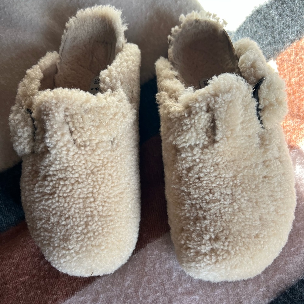 Birkenstock Papillio shearling platform